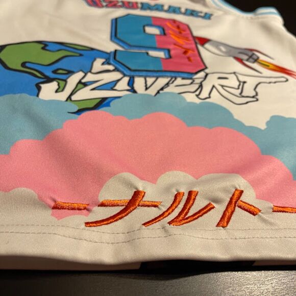 Headgear Classics Basketball Jersey Naruto x Lil Uzi Vert White Men's Size S - Picture 4 of 4